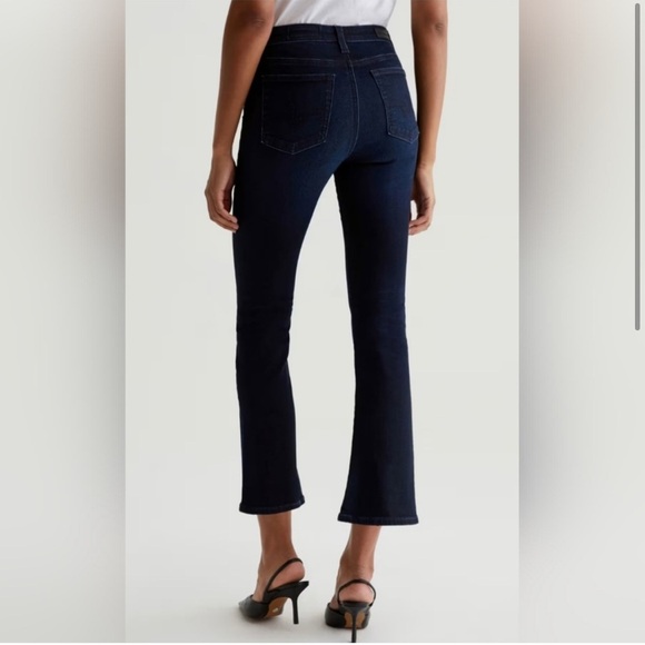 Adriano Goldschmied AG‎ Farrah Crop Boot Mid Rise Japanese Denim Dark Wash 29 - Picture 2 of 8